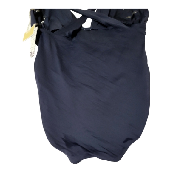 One Piece Women Bathsuit Size 22W Wide Strap X Back Swimwear - Picture 9 of 10